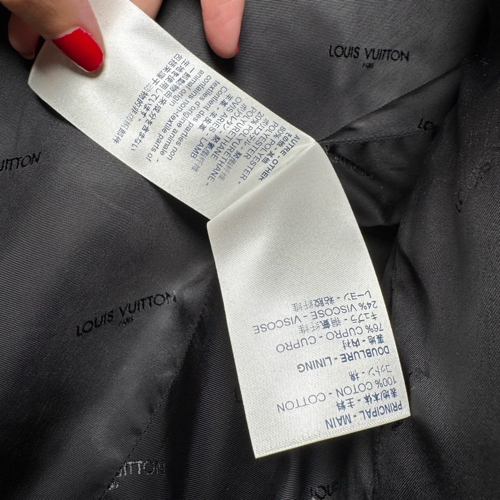 Louis Vuitton Women's Since 1854 Boxy Zipped Jacket in Burgundy & Brown Leather - Picture 11 of 13
